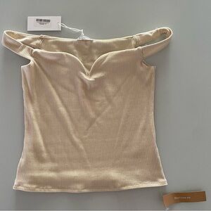 Reformation- new with tags - off the shoulder knit top